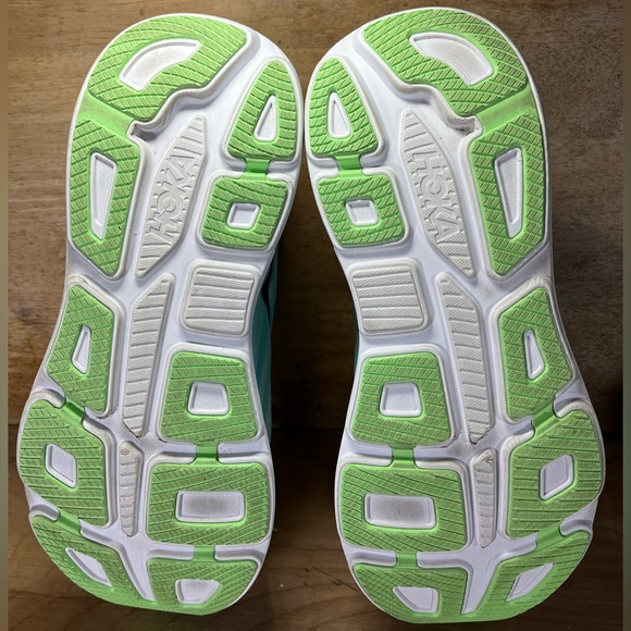 Hoka One One Bondi 9 REFLECTIVE Mens Size 14 Running Shoes Luna Moth Blue Spark - Picture 8 of 12